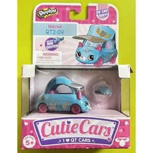 Shopkins Cutie Cars QT2-09 Hatrod Buggy Diecast Blue Pink Mini Shopkin 2016